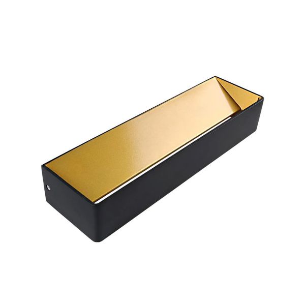 Lámpara LED para pared, 20W, color negro y oro con acabado en aluminio. 20TLLED408MV30N Tecnolite