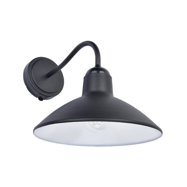 Lámpara solar arbotante, luz cálida suave, 2700 K, 1.5 W, negro. 2SOLLED47DC27N. Tecnolite