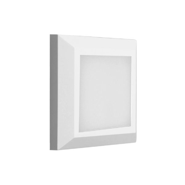 Lámpara de cortesía LED, 2.5 W, exterior, empotrable, blanco. 3HLED802VB Tecnolite
