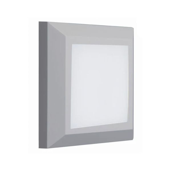 Lámpara de cortesía LED, 2.5 W, exterior, empotrable, gris. 3HLED802VG Tecnolite