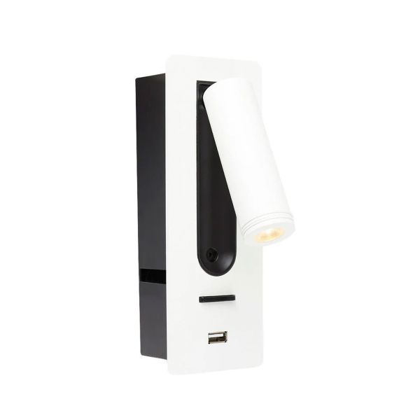 Lámpara spot LED, 3.4 W con puerto USB. 3TLELED2053MV30B Tecnolite