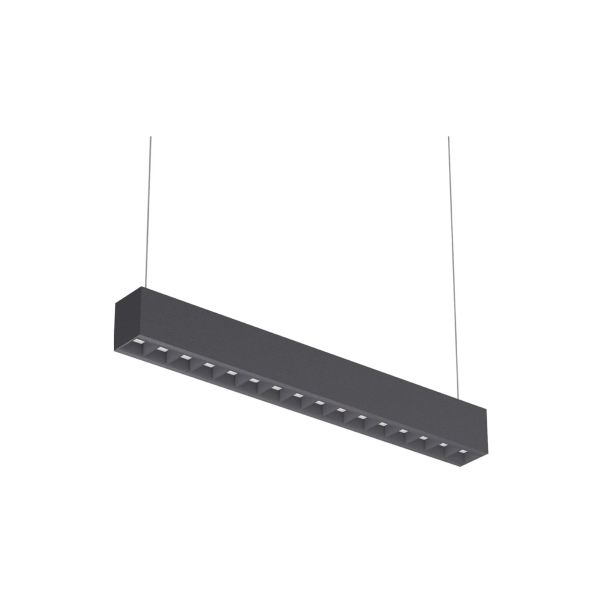 Lámpara LED para suspender, 40 W, negro. 40DLFCLED1282V40N Tecnolite