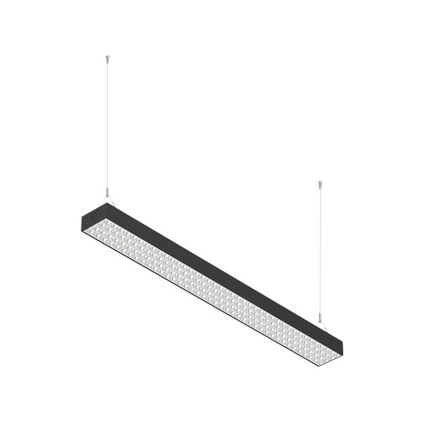 Lámpara lineal LED interconectable de 1.20 m, luz blanca ajustable, 40 W, negro. 40LFCLED1285MVCCN Tecnolite