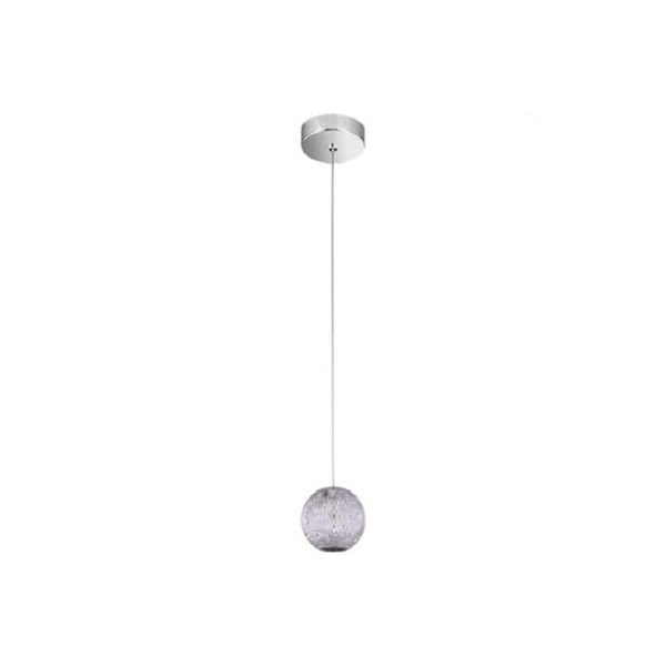Lámpara colgante LED, cristal claro texturizado, 4.5 W. 4DCTLLED8204V30CT Tecnolite