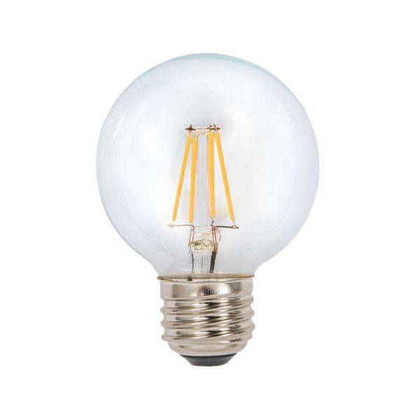 Foco globo LED, luz cálida suave, base E27, 4.5 W. 4DG80LEDF27VT Tecnolite