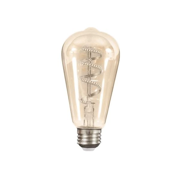 Foco vintage LED, luz suave cálida, base E27, 4.5 W. 4DST21LEDFT27VA Tecnolite