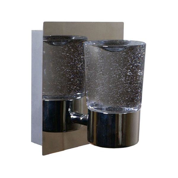 Lámpara de pared arbotante LED, luz cálida brillante, 3000 K, 5.5 W, cromo. 5TLLED8211MV30CR Tecnolite