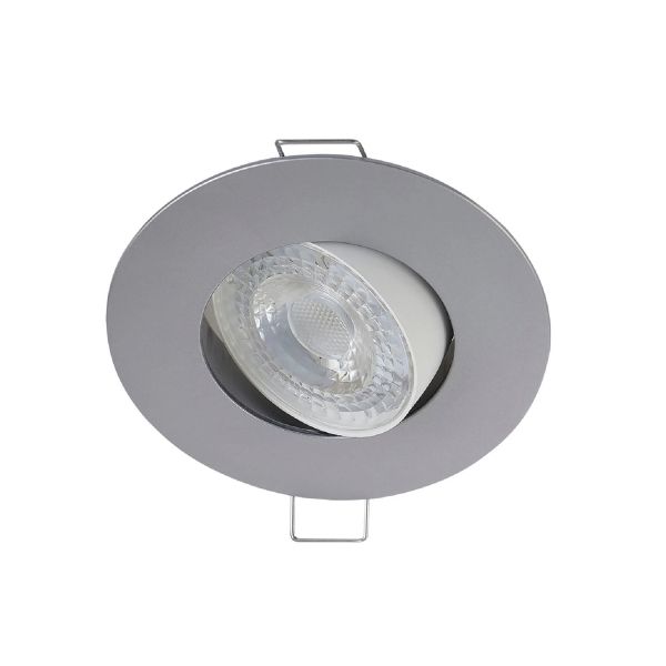 Lampara empotrado para techo, luz blanca fria 5.5 W, satinado. 5YDLED154MV40S Tecnolite