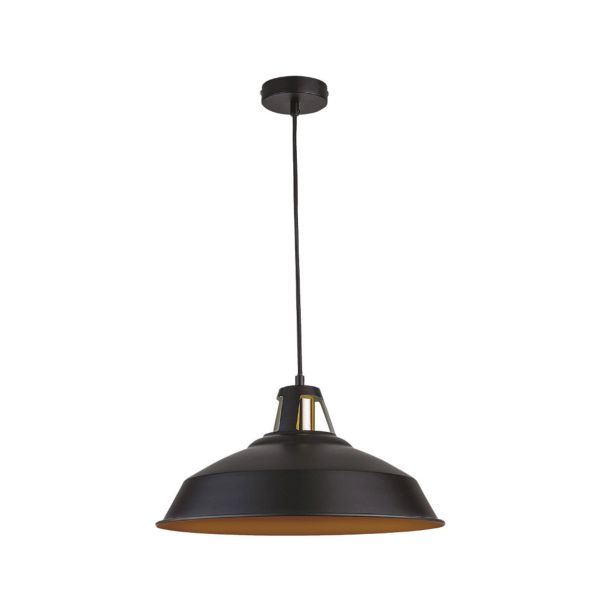Lámpara, de interior, para suspender, negro mate, base E27, 8.5 W. 60CTL1300MVN Tecnolite