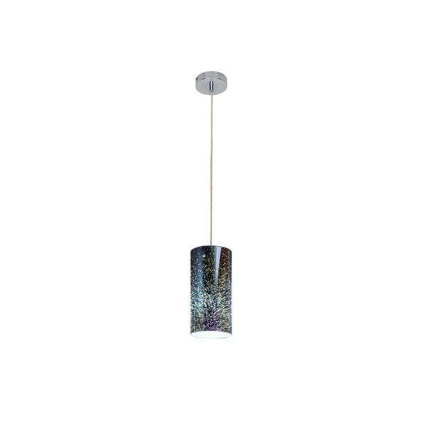 Lámpara colgante de techo, altura ajustable en terminado de cristal con efecto 3D, 8.5 W. 60CTL1702MVC3D Tecnolite