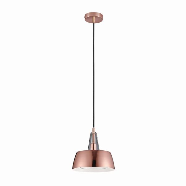 Lámpara colgante metálica 1.50 m de Altura, Potencia Máx. 60 W, 1 Base E27, No incluye foco, 60CTL320MVCO Tecnolite