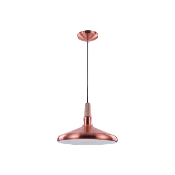 Lámpara colgante LED, 8.5 W, E27, carcasa acero, cobre. 60CTL3310MVCO Tecnolite