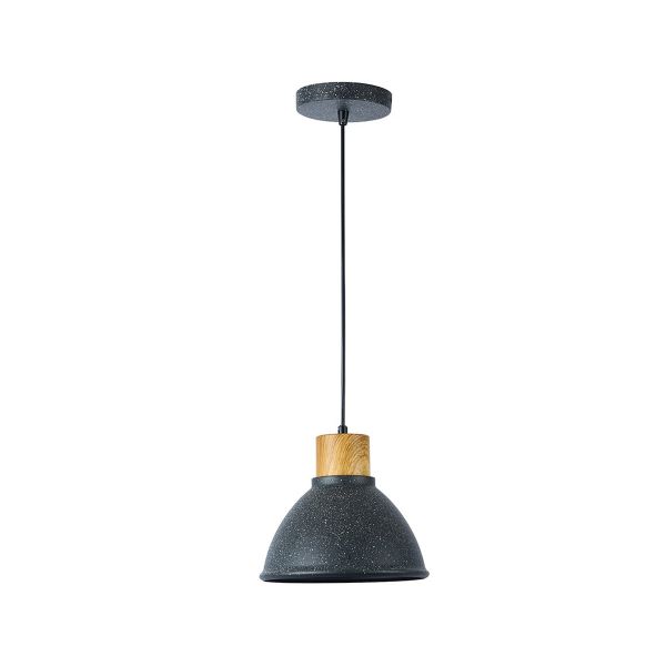 Lámpara colgante de metal, para interior, 1.20 m, 60 W, negro. 60CTL3313MVMN Tecnolite