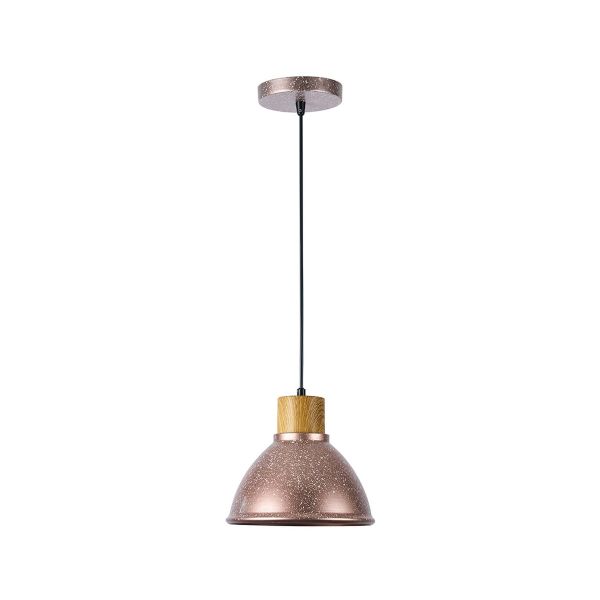 Lámpara colgante de metal, para interior, 1.20 m, 60 W, rosa. 60CTL3313MVMRS Tecnolite