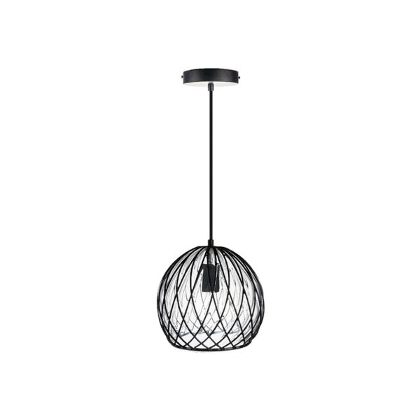 Lámpara colgante LED, globo, 8.5 W, E27, carcasa acero, negro. 60CTL6124MVN Tecnolite