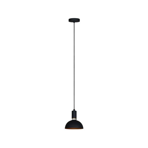 Lámpara colgante de metal, para interior, 1.50 m, 60 W, negro. 60CTL8002MVN Tecnolite