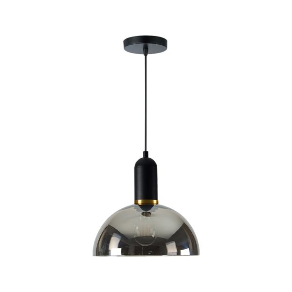Lámpara colgante de cristal, para interior, 1.20 m, 60 W, negro. 60CTL8323MVNCH Tecnolite