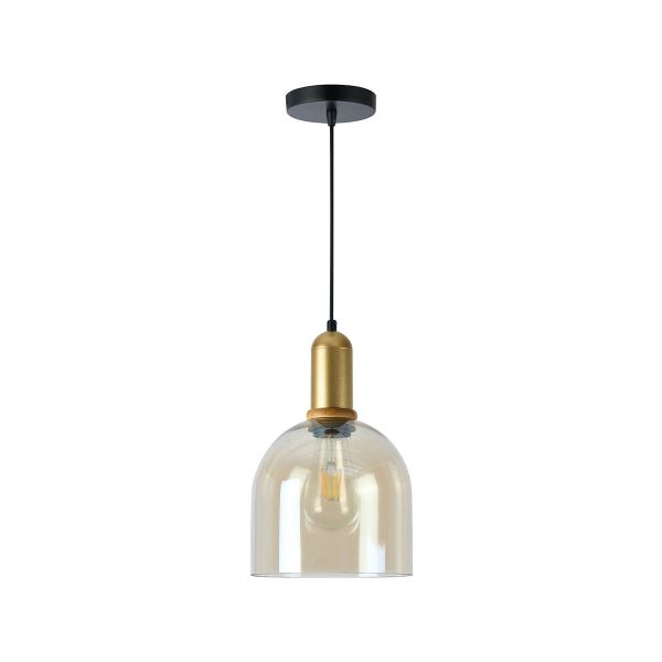 Lámpara colgante de cristal, para interior, 1.20 m, 60 W, dorado. 60CTL8324MVDCA Tecnolite