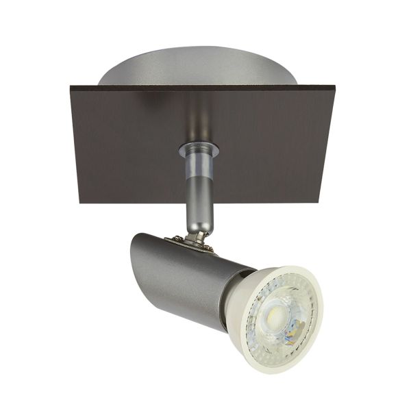 Lámpara tipo spot, de interior, para sobreponer, Base GU10, dirigible. 60LVC2401MVS Tecnolite