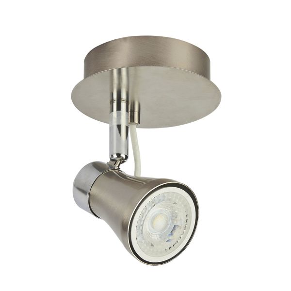 Lámpara tipo spot, de techo, sobreponer, en interiores, base GU10, dirigible, foco no incluido.60LVC2801MVS Tecnolite