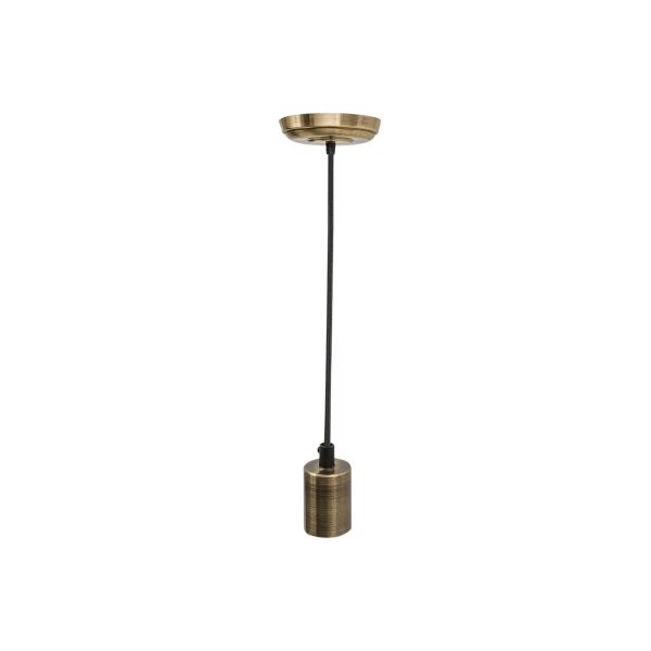 Lámpara colgante de interior, para suspender en techo, 8.5 W, metálico hierro antiguo. 60SOCK055MVE27HA Tecnolite