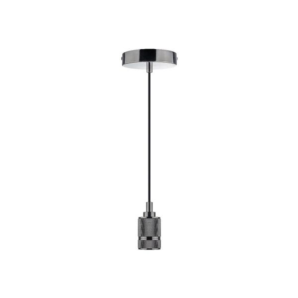 Lámpara colgante de interior, para suspender en techo, base E27, gris. 60SOCK115MVE27S Tecnolite