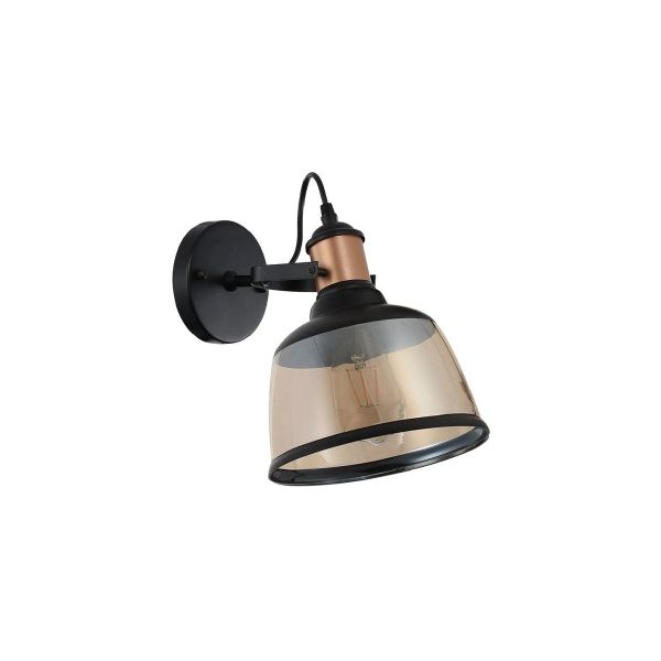 Lámpara de interior para sobreponer en pared, 8.5 W, cristal ámbar transparente. 60TL8370MVNCA Tecnolite