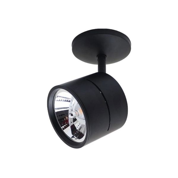 Lampara spot iinterior, 15 W, negro, carcasa aluminio. 60YS391MVN Tecnolite