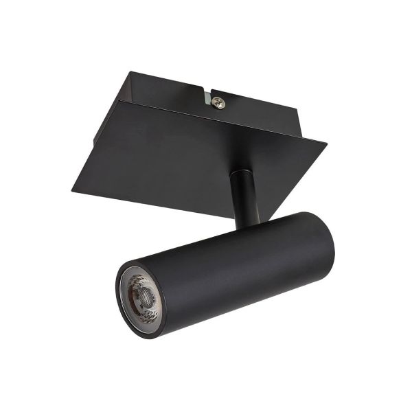 Lámpara spot de sobreponer dirigible, 6 W, negro, LED integrado. 6LVCLED891MV30N Tecnolite