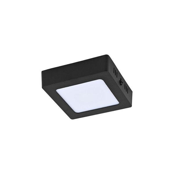 Lámpara LED plafón cuadrado para sobreponer, 6 W, interiores, negro. 6PTLLEDC65MVN Tecnolite