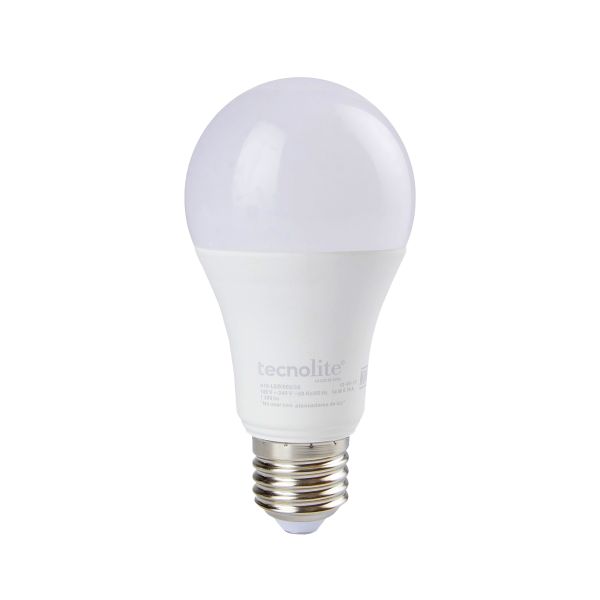 Foco LED, 14 W, base E27, no atenuable. A19-LED/005/30 Tecnolite