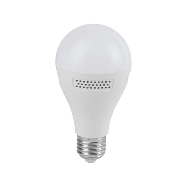 Foco LED A19 con bocina bluetooth, 3000 K, 9 W, blanco. A19SB-LED/001/30 Tecnolite