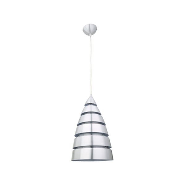 Lámpara colgante cono ranurado, 26 W, aluminio. CTL-7460/AL Tecnolite