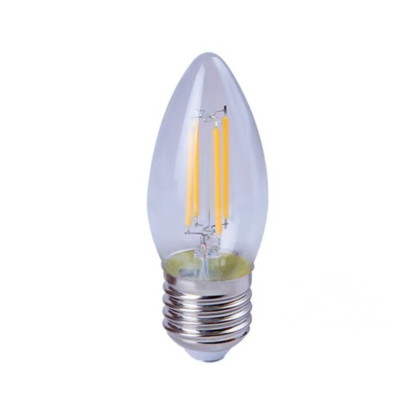 Foco vela LED 4.5 W, luz cálida suave, 2700 K. EIC27D-LEDF00127F Tecnolite