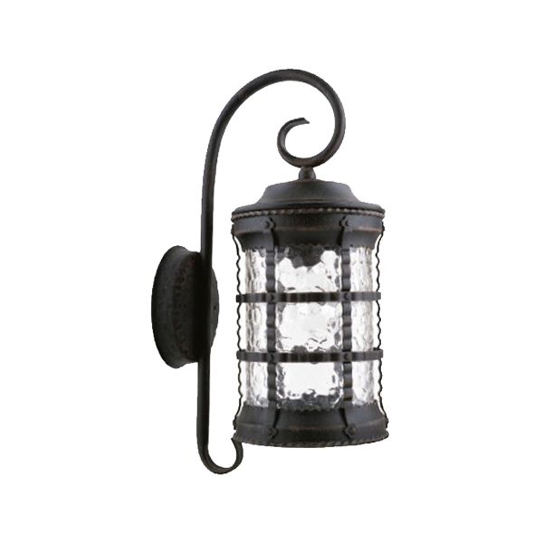 Farol de exterior para pared, 26 W, negro, cristal seedy. FTL-4100/BA Tecnolite