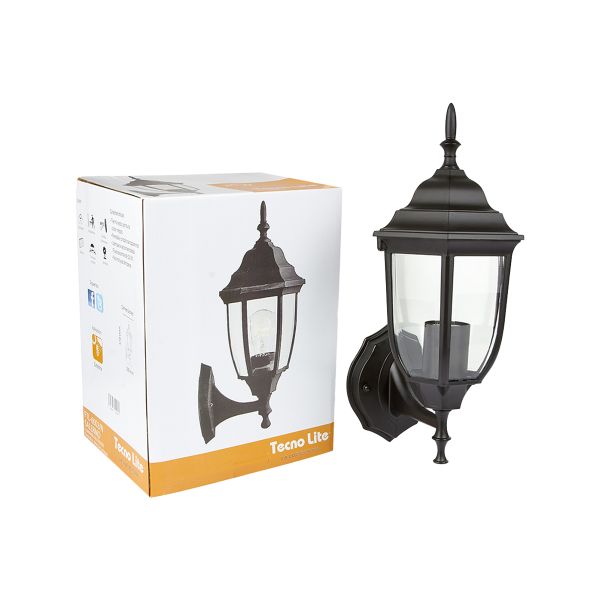 Farol de Exterior para Sobreponer, 20 W, Base E27, Negro, FTL-6002/N Tecnolite