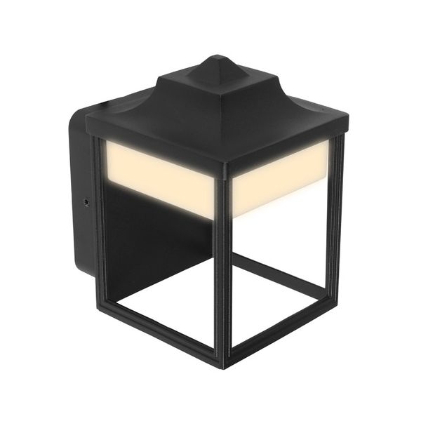Lámpara de pared arbotante tipo farol, LED, Exterior, 9 W, Luz Suave Cálida, IP44, LED integrado, FTL-LED/008/30/N Tecnolite