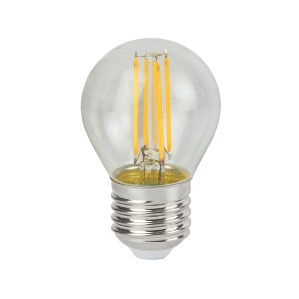 Foco LED filamento, 4.5 W, base E27, atenuable. G45D-LEDF/001/27 Tecnolite