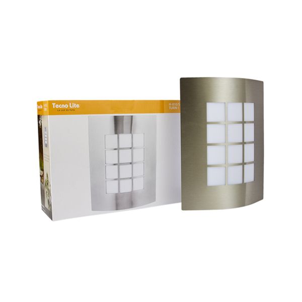 Luminaria Exterior para Sobreponer Muro, 15 W, Base E27, H-810/S Tecnolite