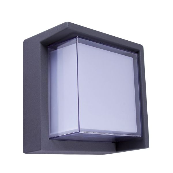 Lámpara LED, de pared, arbotante, exterior, 15 W, luz suave cálida, IP65. HLED-1051/30/G Tecnolite