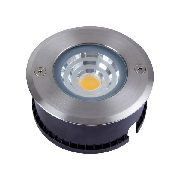 Lámpara de piso LED empotrable, 10 W, exterior, satinado. HLED-651/30 Tecnolite