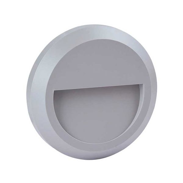 Luz de cortesía LED exterior sobreponer, ideal zona costera, 1 W, gris. HLED-804/G Tecnolite