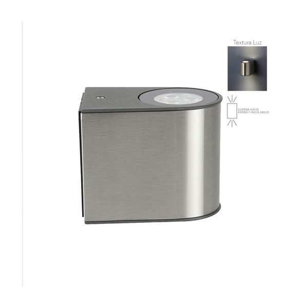 Lámpara LED para exterior, sobreponer, 3 W, luz blanca fría, HLED-810/3W/40 Tecnolite