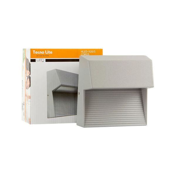 Luz de cortesía LED exterior, 1 W, luz suave cálida, sobreponer, IP44, LED integrado.HLED-920/S Tecnolite