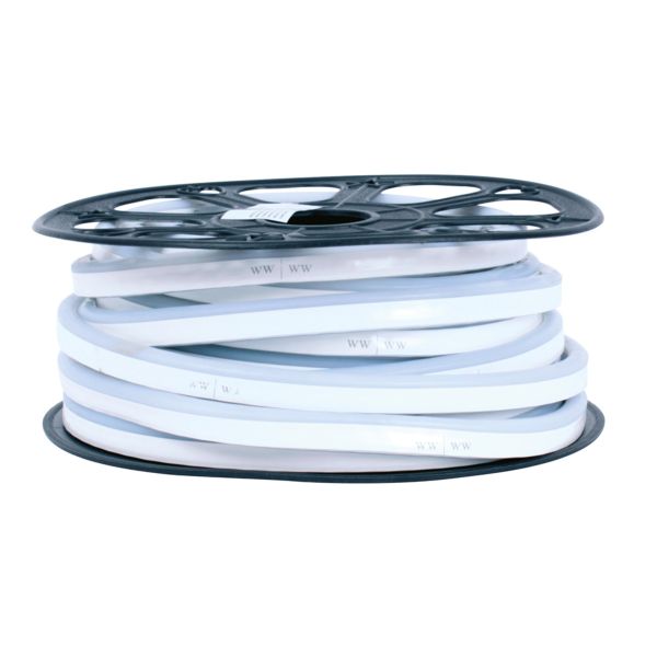 Manguera Neón LED 5050 SMD, 127V, 120 W, Luz Suave Cálida, Exterior, IP65, 10 metros, Atenuable, MLEDNEON10127VBC Tecnolite
