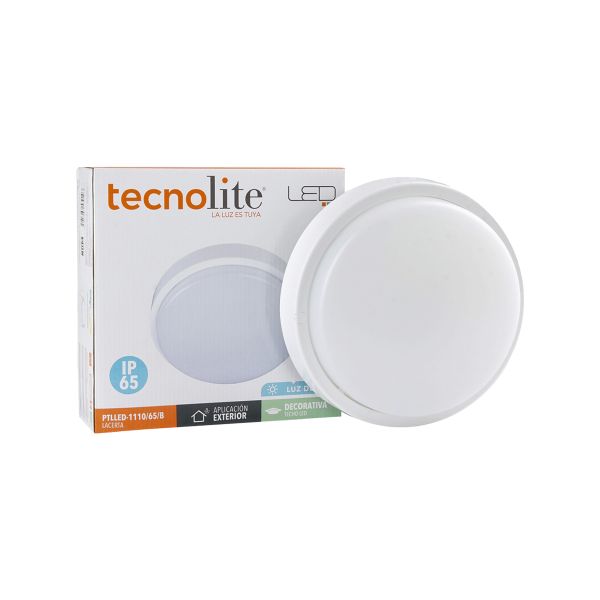 Luminaria LED para Interior y Exterior, 9W, 6 500 K, PTLLED-1110/65/B Tecnolite
