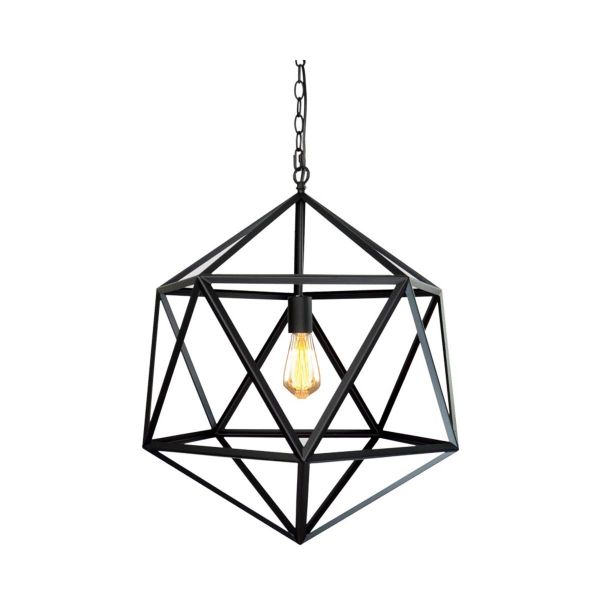 Lámpara metálica, interior, suspendida, 60 W, base E27. TL-TH1122/C Tecnolite