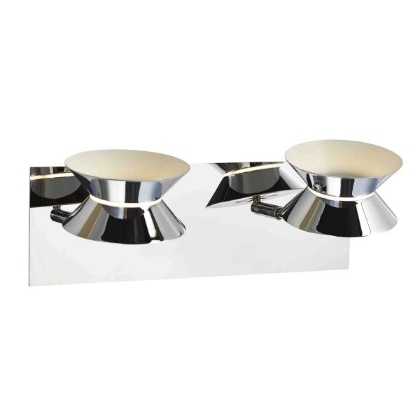 Lámpara LED, doble foco, 3000 K, 2x3 W, Interior, cromado.THL300/2 C Tecnolite