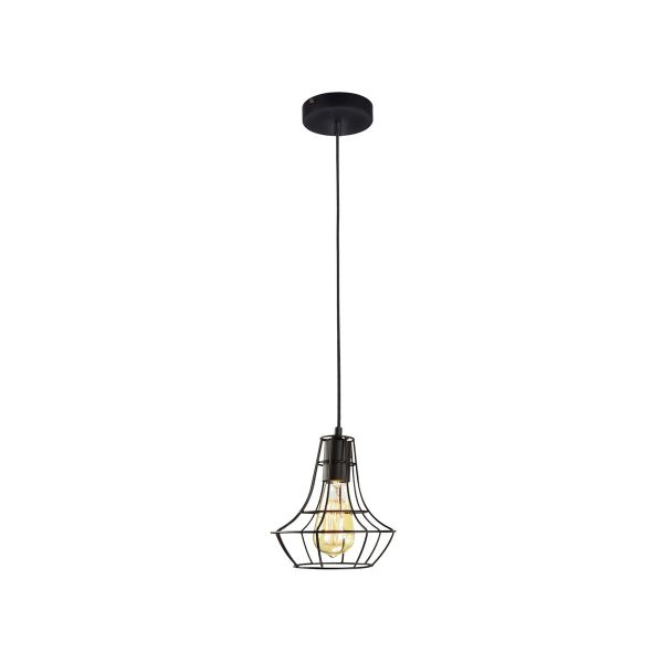 Lámpara de rejilla, interior, suspendida, 60 W, base E27 . THV155/C Tecnolite