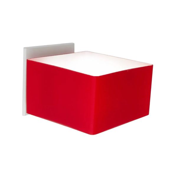 Lámpara de exterior LED para sobreponer, 40 W, cristal rojo. TL-2021/R Tecnolite